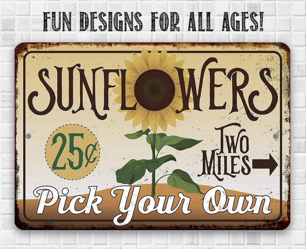 Sunflowers - Metal Sign | Lone Star Art.