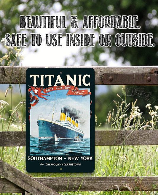Titanic Poster - Metal Sign | Lone Star Art.