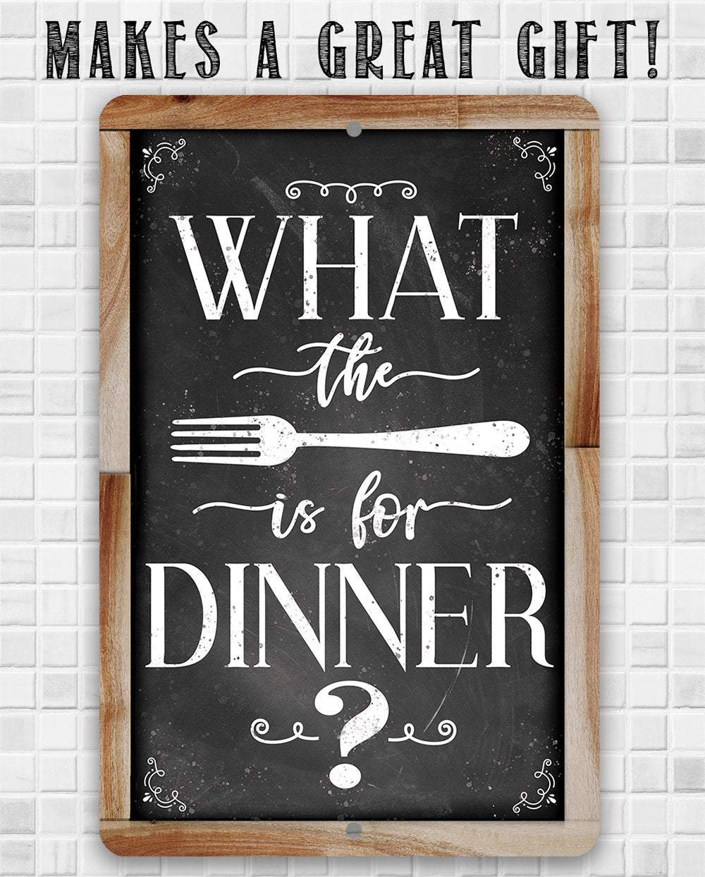 What The Fork - Metal Sign | Lone Star Art.