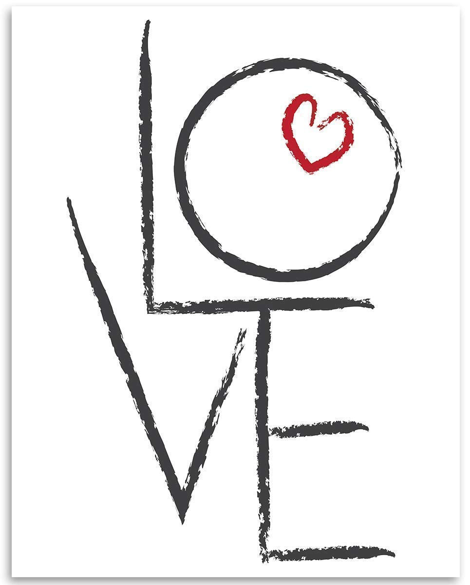 Kahlil Gibran - On Love - 11x14 Unframed Typography Book Page Print - Great Wedding and Anniversary Gift for Under $15