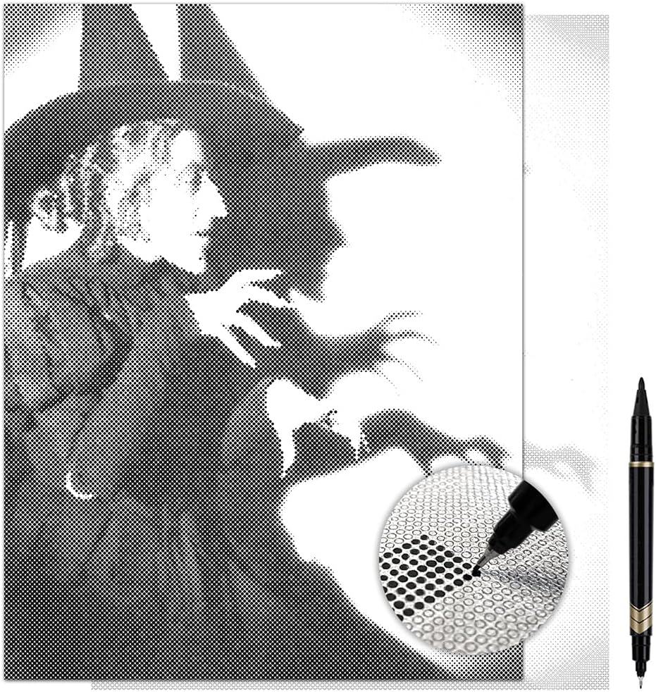 On The Dot Art — Dot Painting Kit for Adults | Wicked Witch of the West 13x17 Canvas with Dual Tip Marker | Easier Alternative to Diamond Painting No Tiny Pieces No Mess | Gift Idea