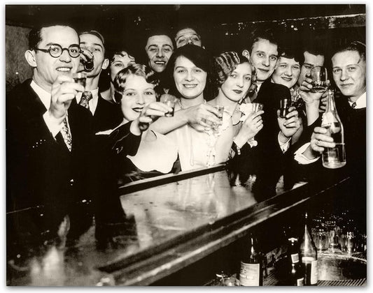 Cheers End of Prohibition - Vintage Wall Art - 11x14 Unframed Art Speakeasy Prohibition Decor Vintage Art Print - Makes a Great Man Cave and Home Bar Decor Poster Under $15