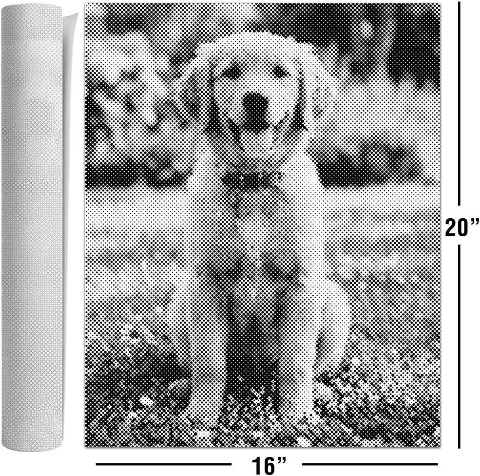 On the Dot Custom Pet Photo Dot Painting Kit – Personalized Dog Cat Portrait Canvas Art | Unique Mother's Day Present | Diamond Painting Alternative | Dual-Tip Marker | Ships from USA