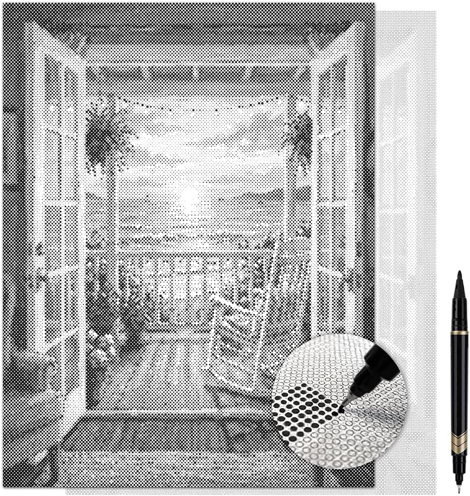 On The Dot Art — Dot Painting Kit for Adults | Seabreeze Window Ocean View 13x17 Canvas with Dual Tip Marker | Easier Alternative to Diamond Painting No Tiny Pieces No Mess Gift Idea