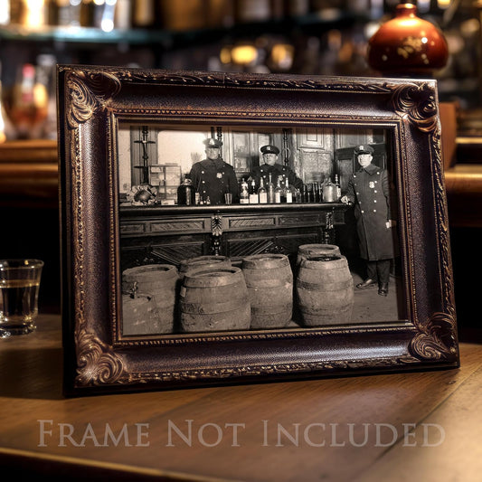 Lone Star Art Prohibition - Dark Times - 11x14 Unframed Print - Great Gift for Man Cave or Home Bar Decor