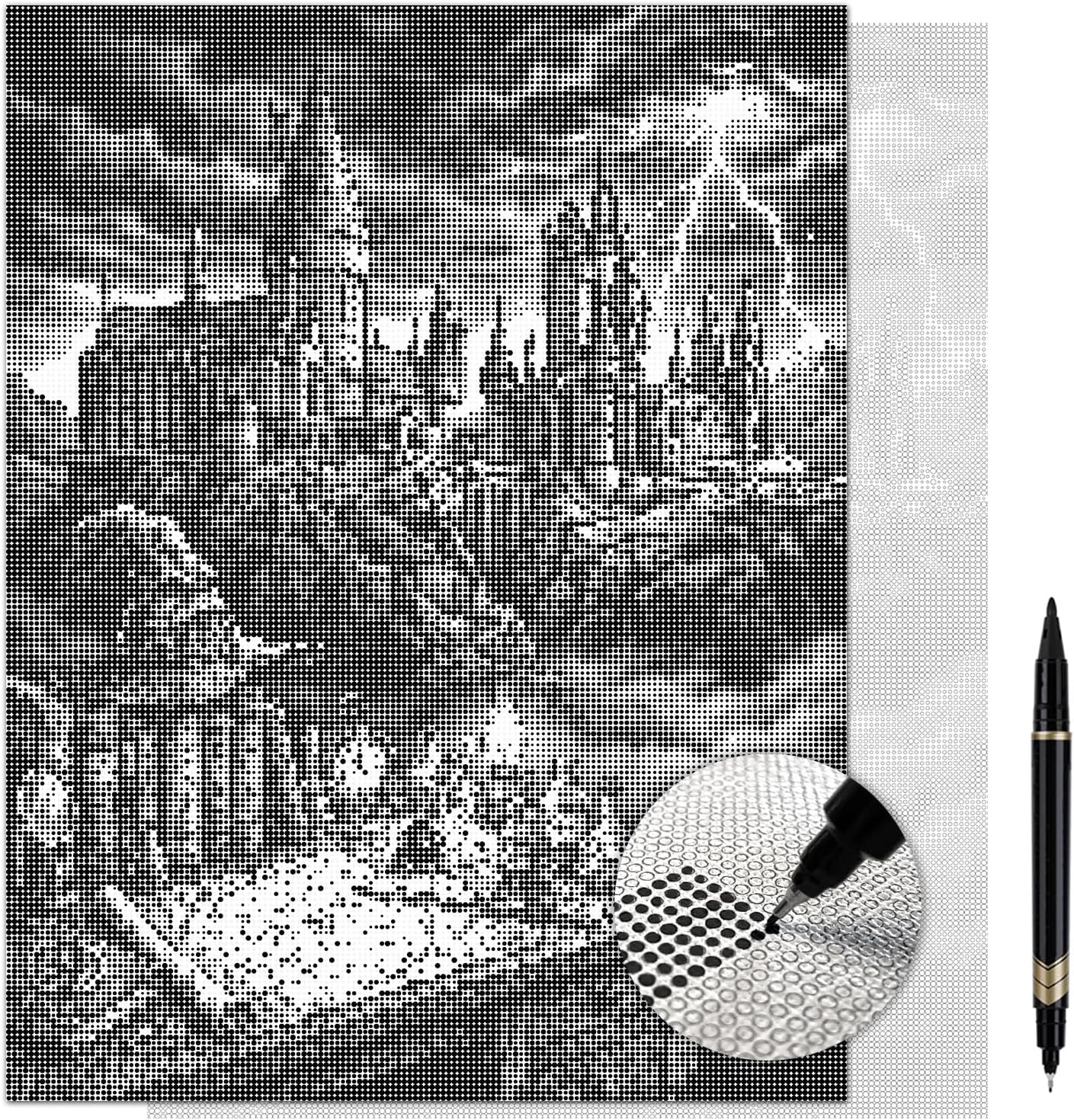 On The Dot Art Dot Painting Kit for Adults | The Wizards Gothic Castle Fantasy 13x17 Canvas w/Dual Tip Marker|Alternative to Diamond Painting| No Tiny Pieces No Mess Storybook Medieval Frameable Gift