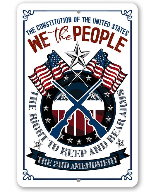 2nd Amendment - Metal Sign | Lone Star Art.