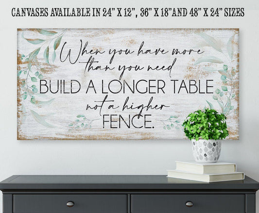 A Longer Table - Canvas | Lone Star Art.