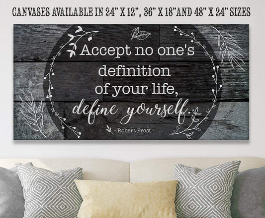 Accept No One's Definition - Canvas | Lone Star Art.