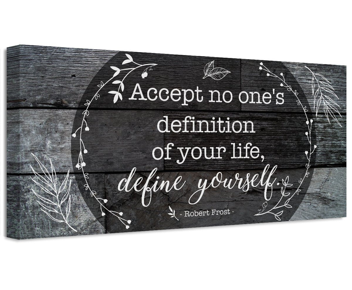 Accept No One's Definition - Canvas | Lone Star Art.