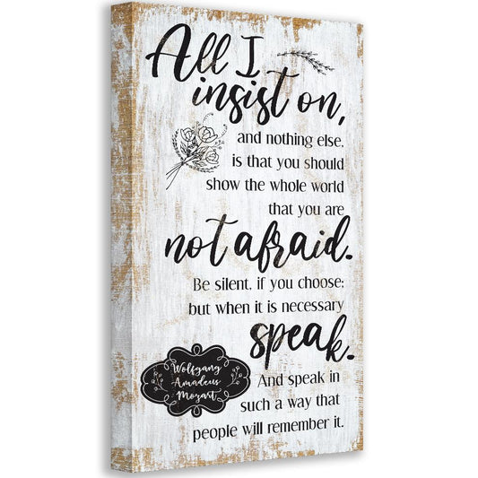 All I Insist On - Canvas | Lone Star Art.