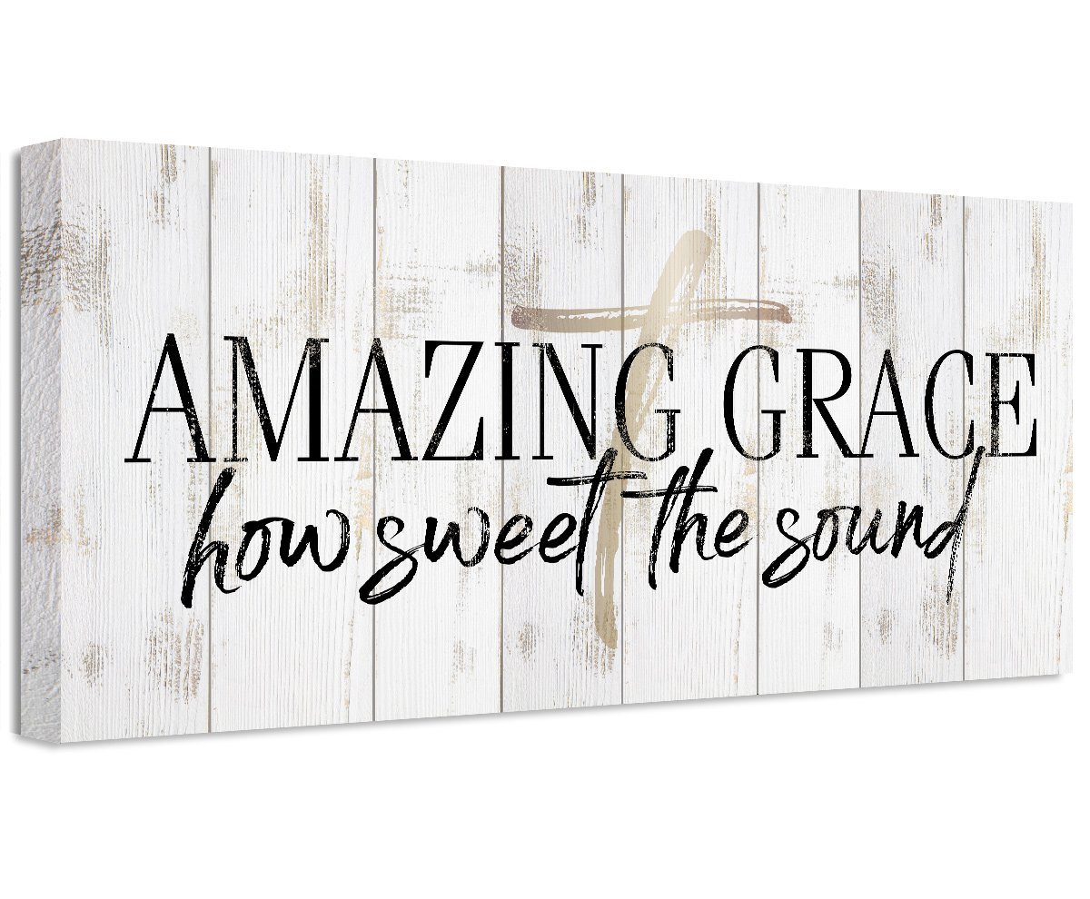 Amazing Grace How Sweet The Sound - Canvas | Lone Star Art.