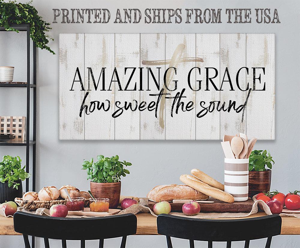 Amazing Grace How Sweet The Sound - Canvas | Lone Star Art.