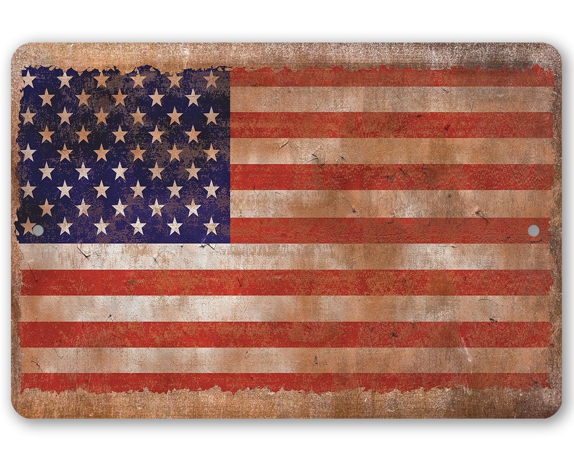 American Flag - Metal Sign | Lone Star Art.