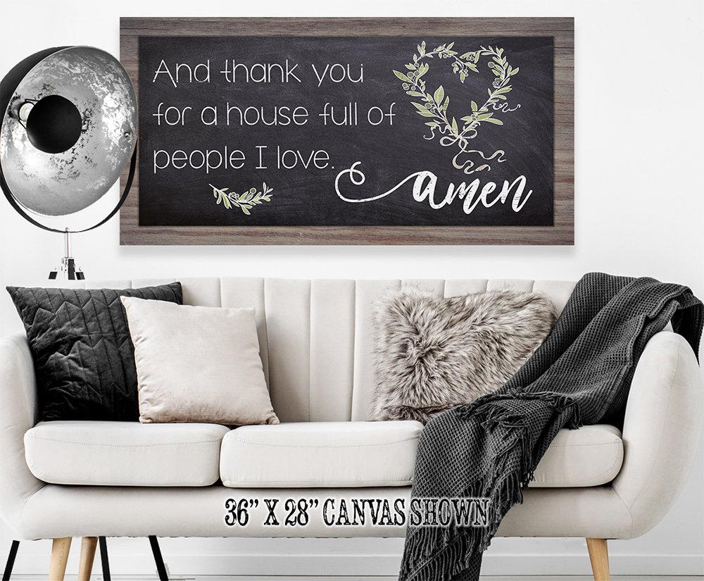 And Thank You For A House - Canvas | Lone Star Art.