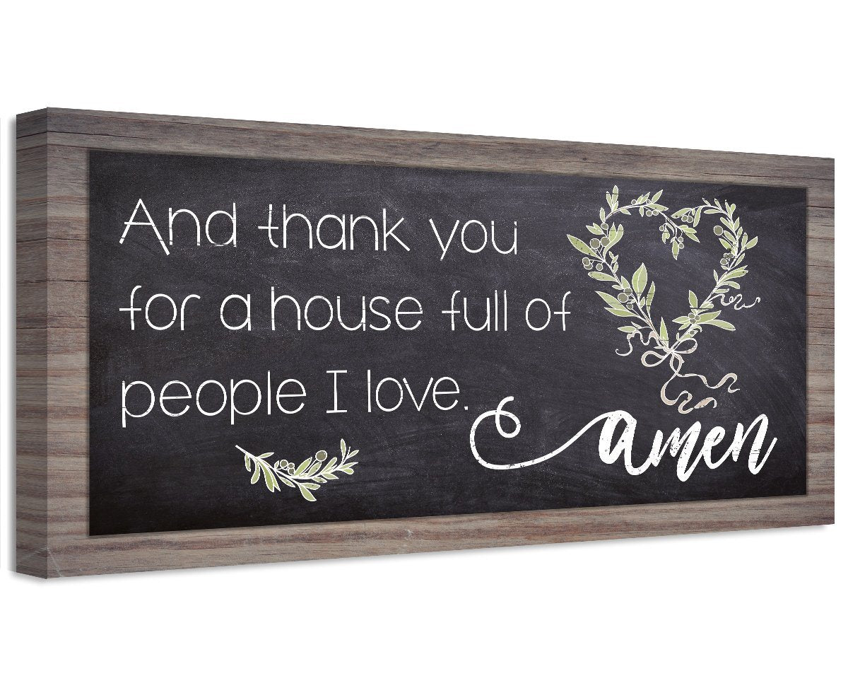 And Thank You For A House - Canvas | Lone Star Art.