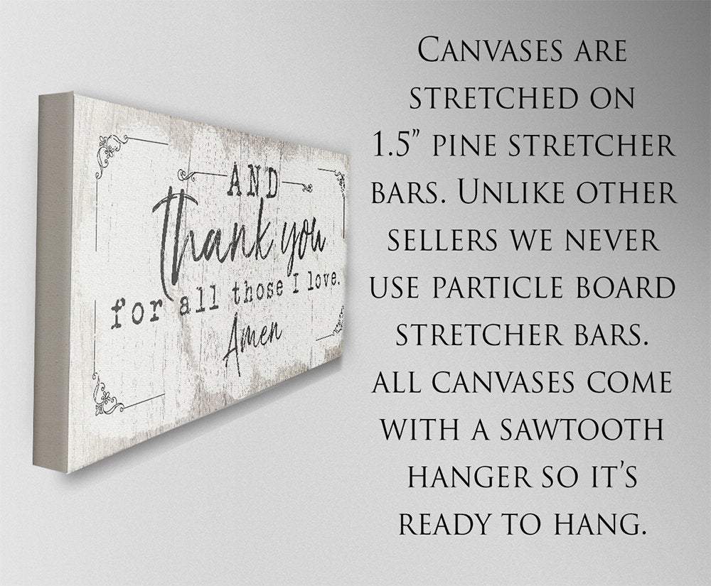And Thank You For - Canvas | Lone Star Art.