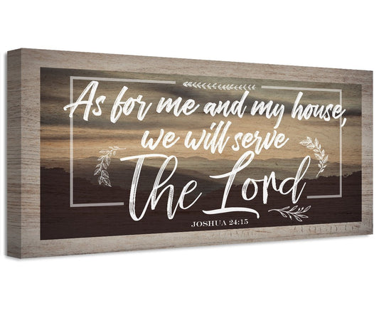 As For Me And My House - Canvas | Lone Star Art.