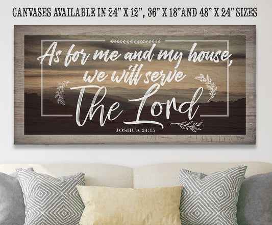 As For Me And My House - Canvas | Lone Star Art.