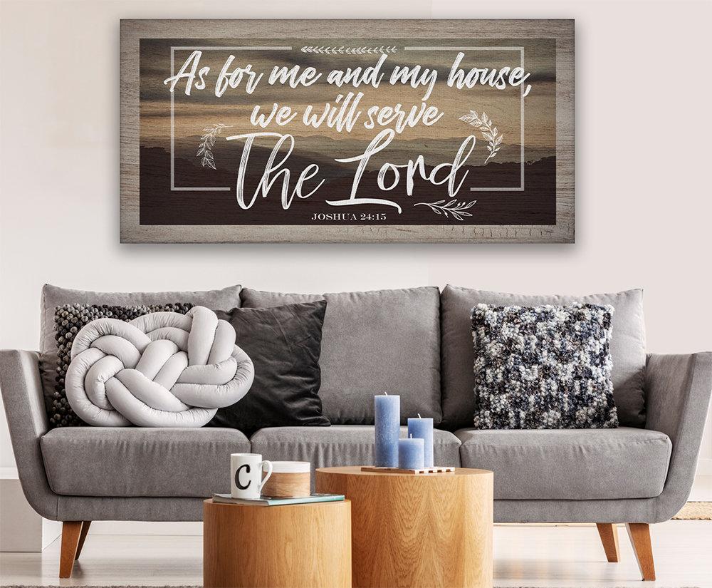 As For Me And My House - Canvas | Lone Star Art.