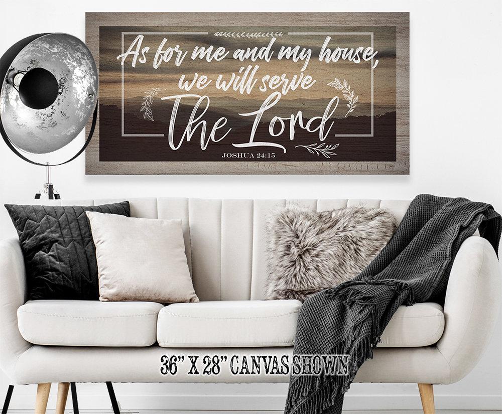As For Me And My House - Canvas | Lone Star Art.