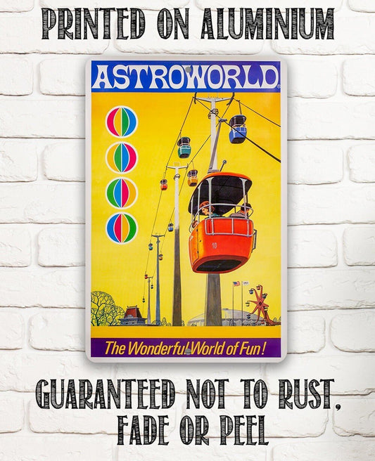 AstroWorld Skyway - Metal Sign Metal Sign Lone Star Art 