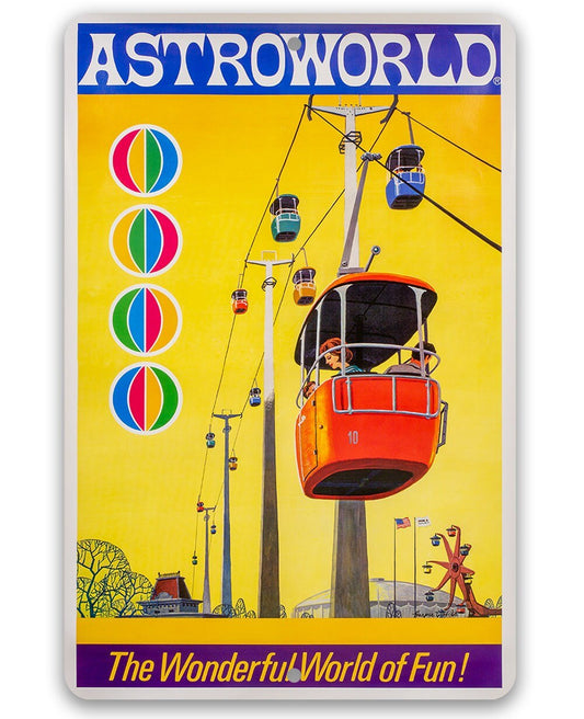 AstroWorld Skyway - Metal Sign Metal Sign Lone Star Art