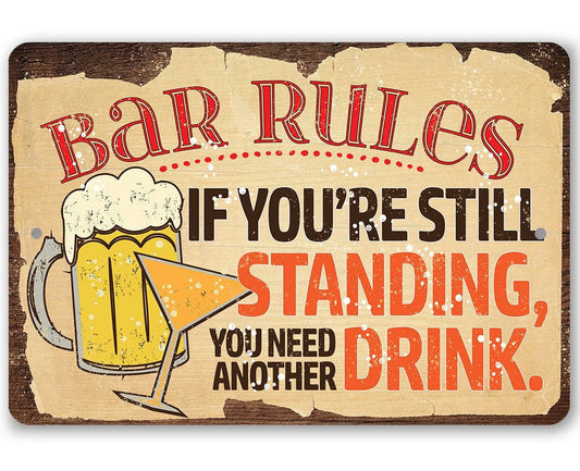 Bar Rules - Metal Sign | Lone Star Art.