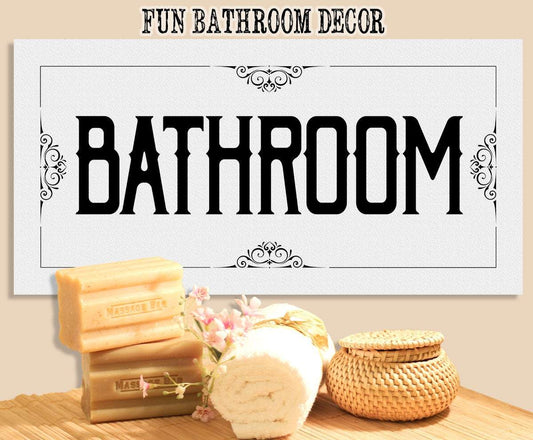 Bathroom - Canvas | Lone Star Art.