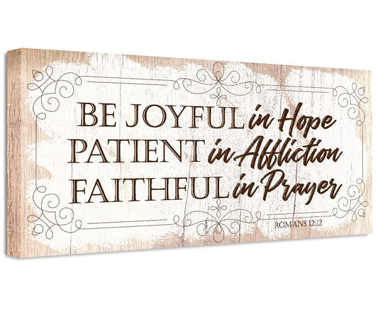 Be Joyful In Hope - Canvas | Lone Star Art.