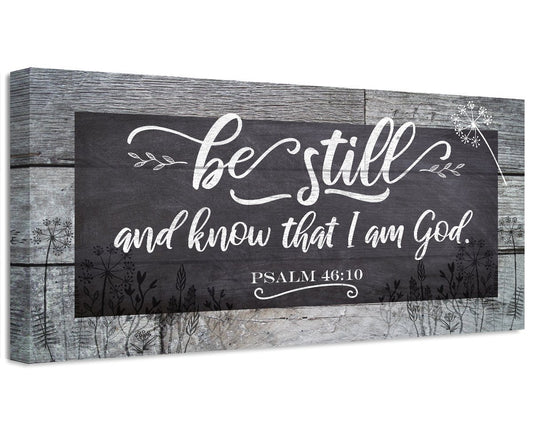 Be Still And Know - Canvas | Lone Star Art.