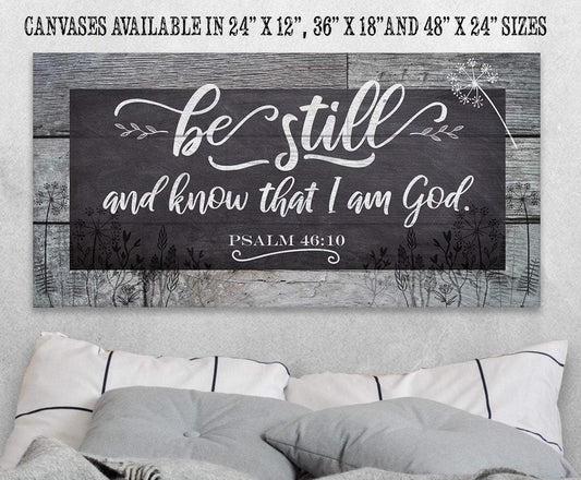 Be Still And Know - Canvas | Lone Star Art.