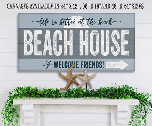 Beach House - Canvas | Lone Star Art.