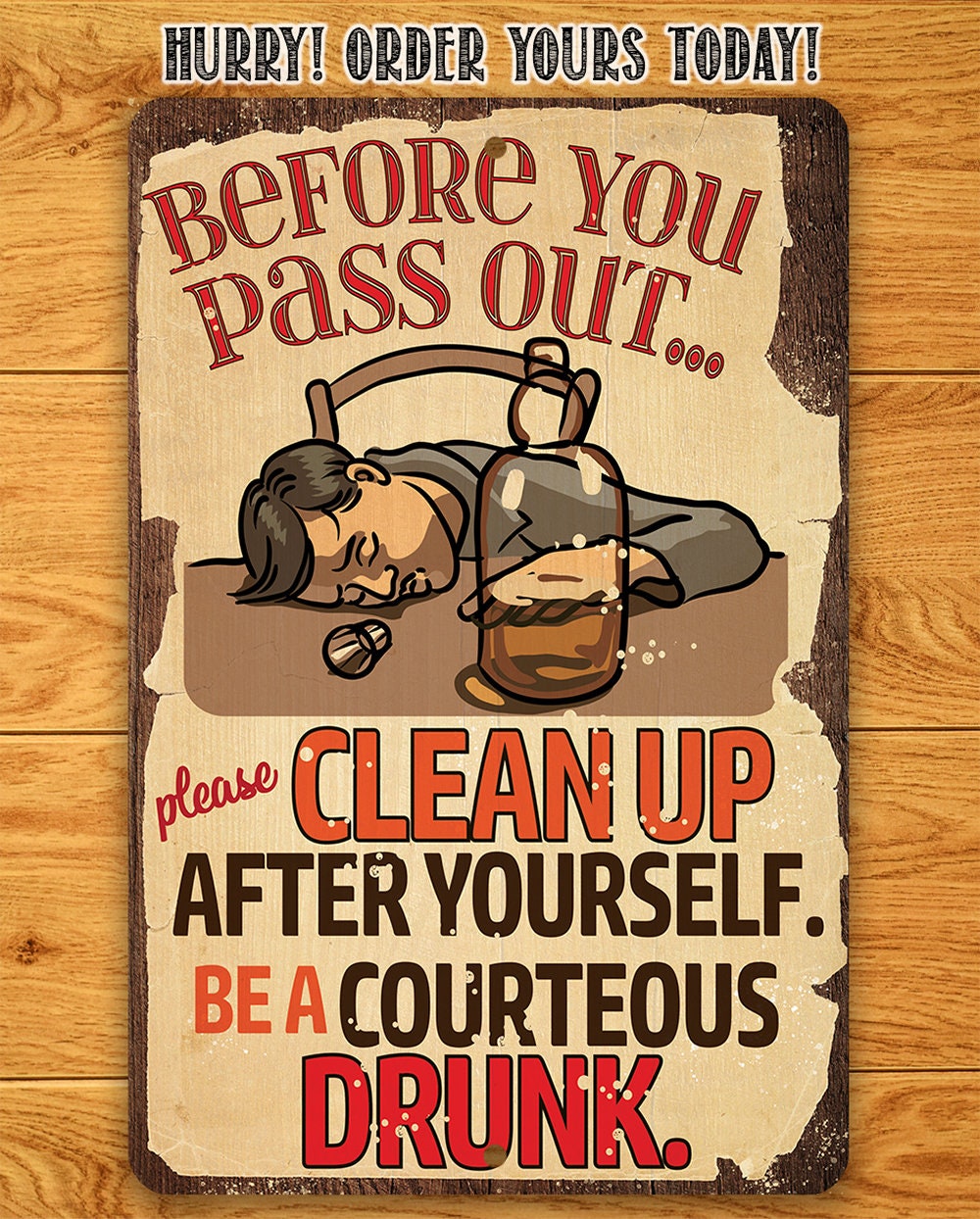 clean up after yourself poster