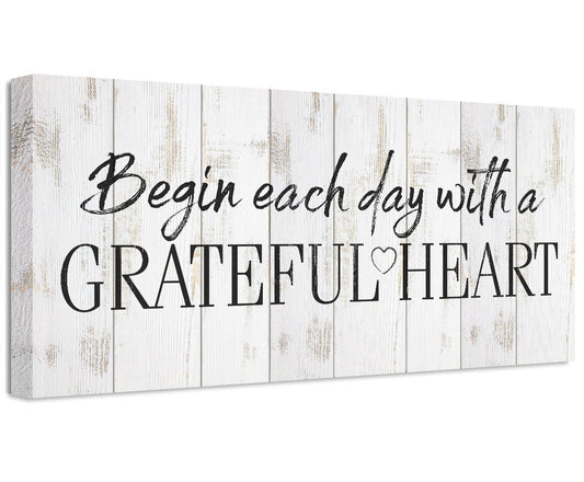 Begin Each Day - Canvas | Lone Star Art.