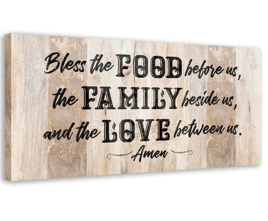 Bless The Food Before Us 2 - Canvas | Lone Star Art.