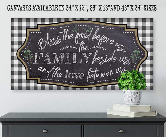 Bless The Food Before Us - Canvas | Lone Star Art.