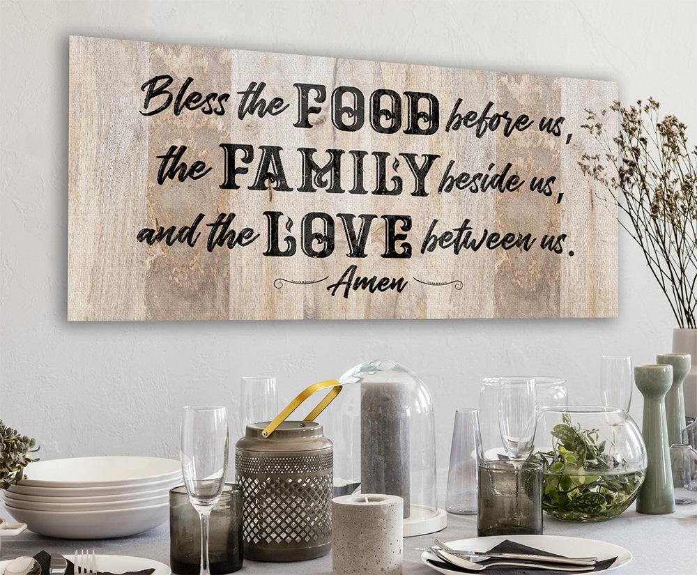 Bless The Food Before Us 2 - Canvas | Lone Star Art.