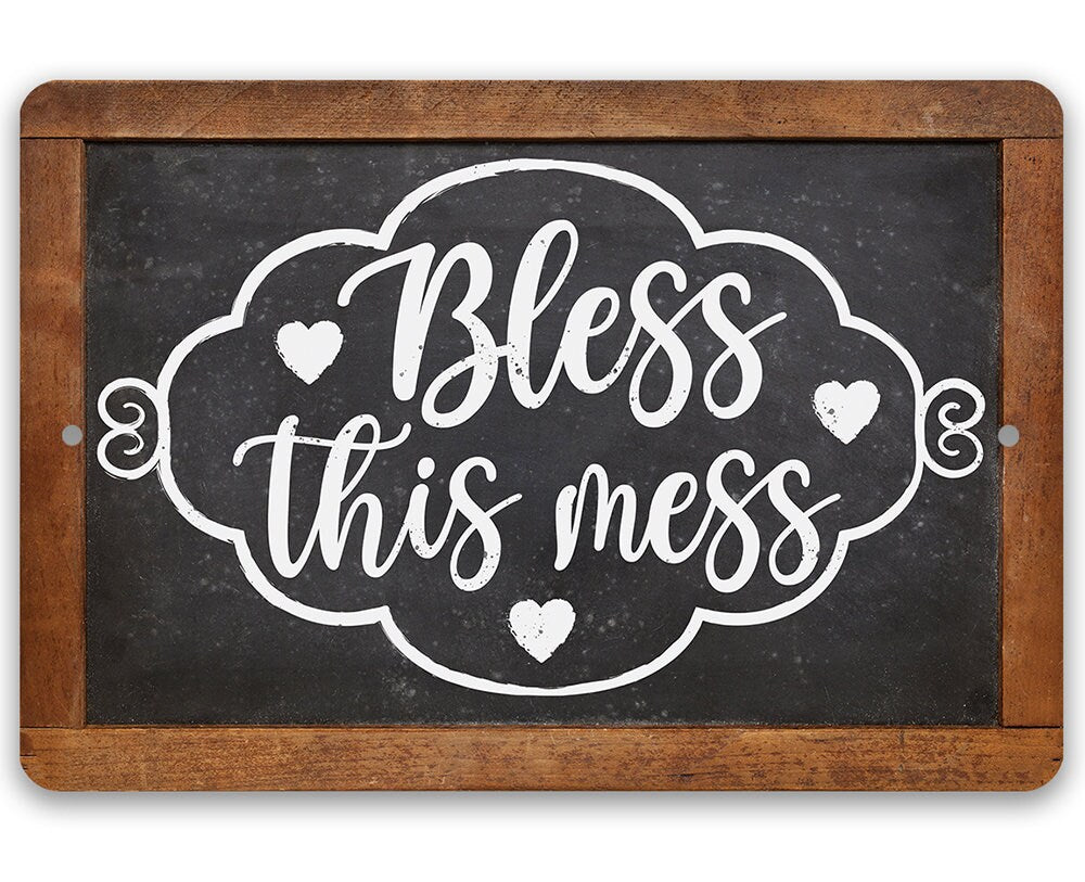Bless This Mess - Metal Sign Metal Sign Lone Star Art 