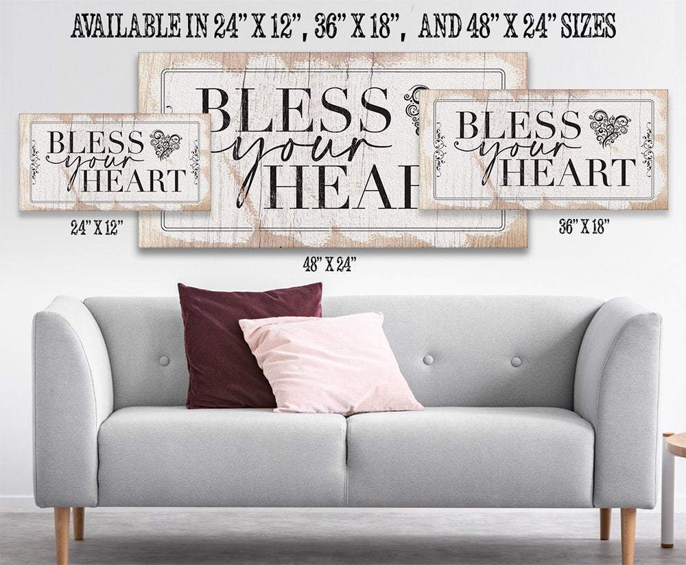 Bless Your Heart - Canvas | Lone Star Art.