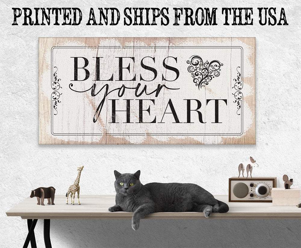 Bless Your Heart - Canvas | Lone Star Art.