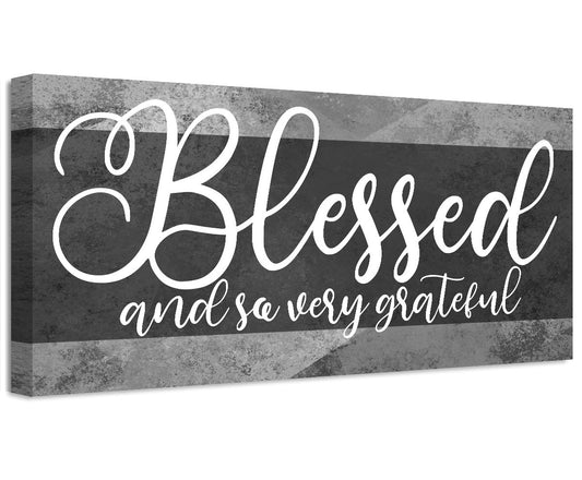 Blessed and Grateful - Canvas | Lone Star Art.