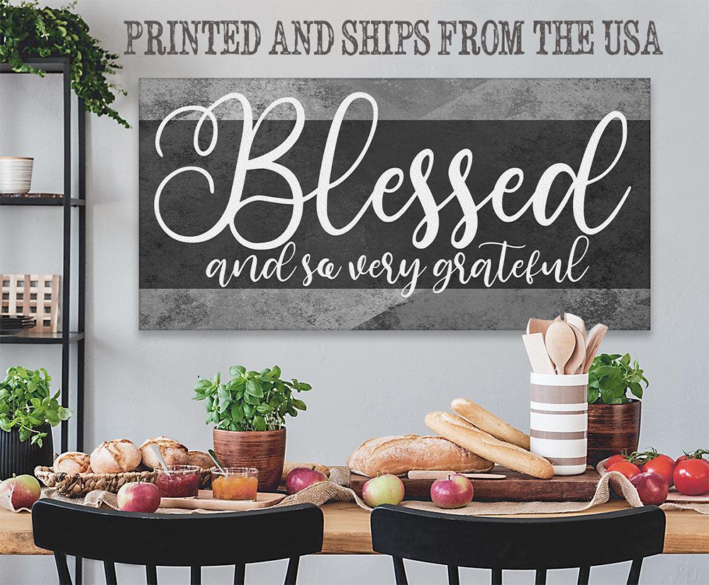 Blessed and Grateful - Canvas | Lone Star Art.
