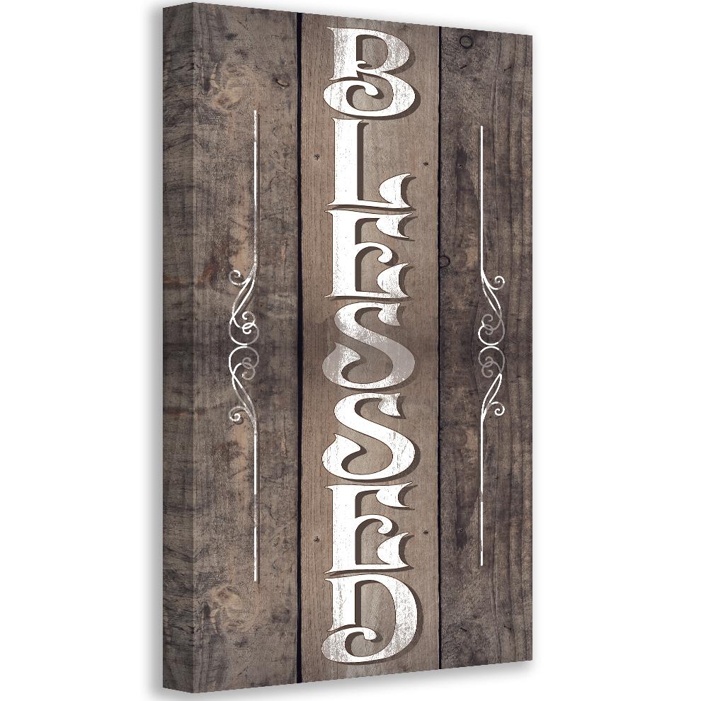 Blessed - Vertical - Canvas | Lone Star Art.