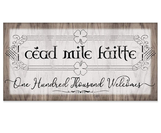 Cead Mile Failte - Canvas | Lone Star Art.