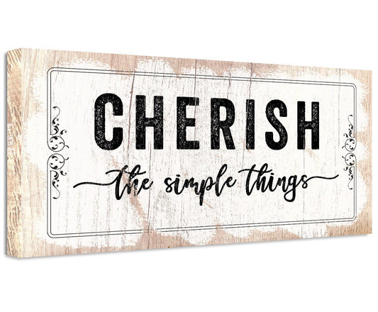 Cherish The Simple Things - Canvas | Lone Star Art.