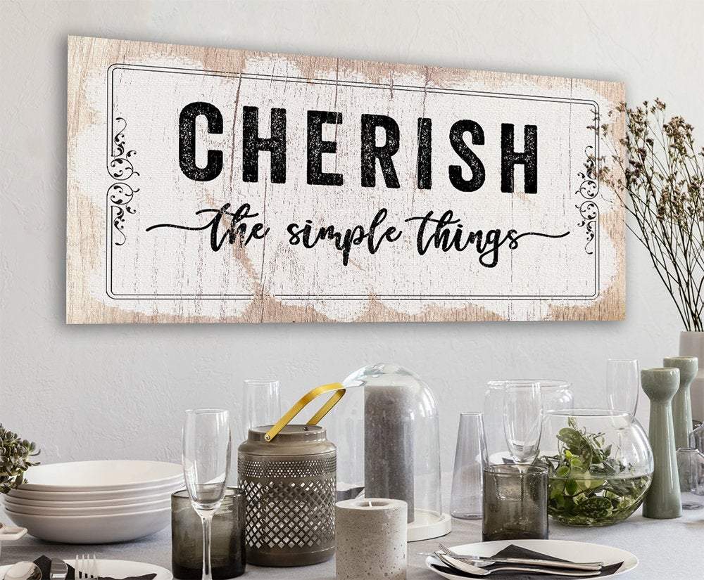 Cherish The Simple Things - Canvas | Lone Star Art.