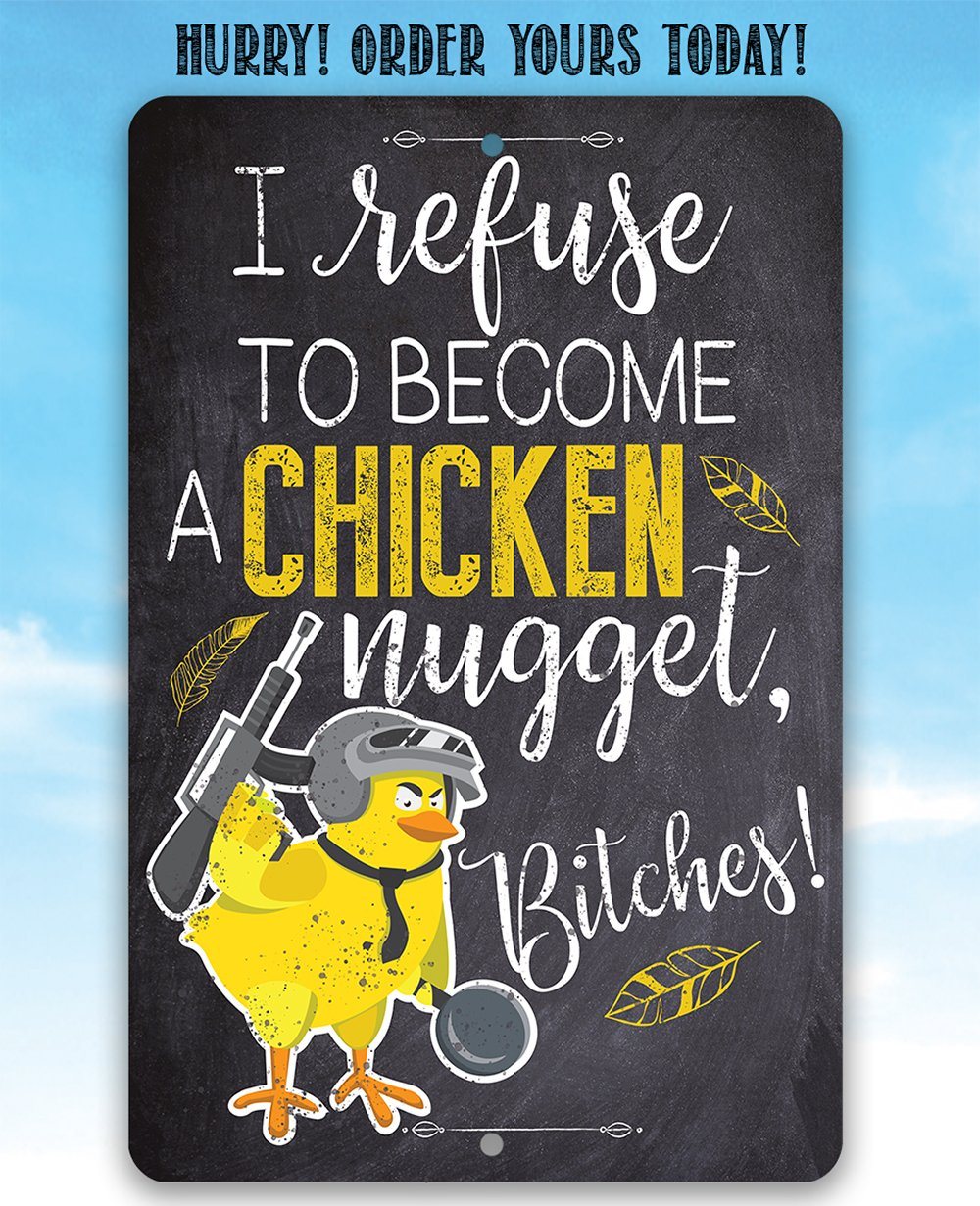 Chicken Nugget - Metal Sign | Lone Star Art.