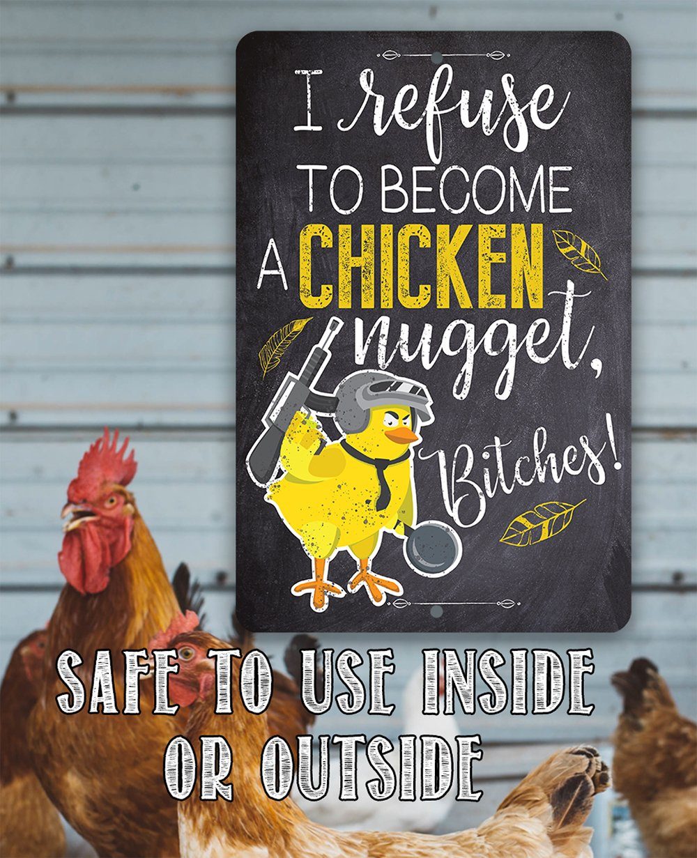 Chicken Nugget - Metal Sign | Lone Star Art.