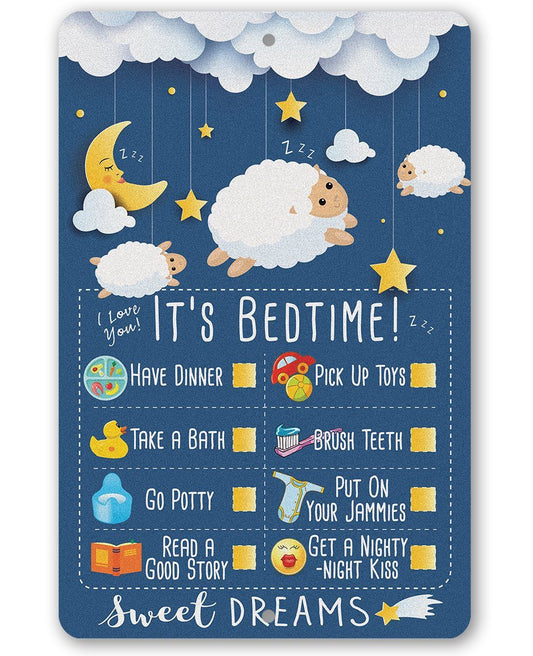 Child Bedtime - Metal Sign | Lone Star Art.